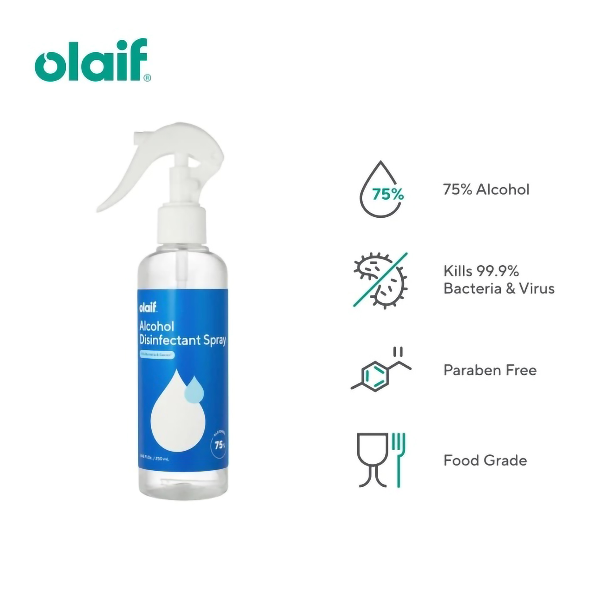 Olaif Alcohol Disinfectant Spray 3