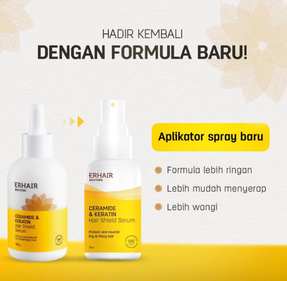 ERHA Clinic Indonesia Erhair Restore Ceramide & Keratin Hair Shield Serum
