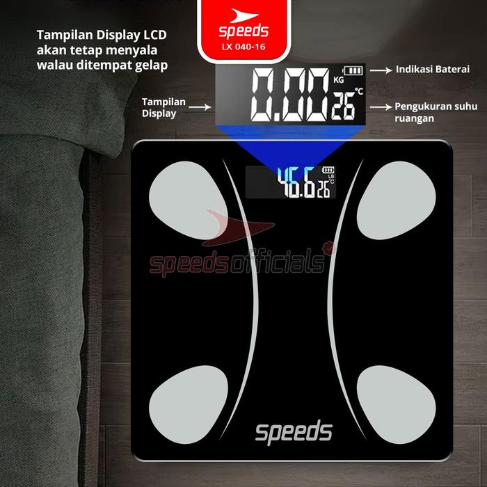 Speeds Indonesia Speeds Smart Body Fat Scale  LX 040-16 