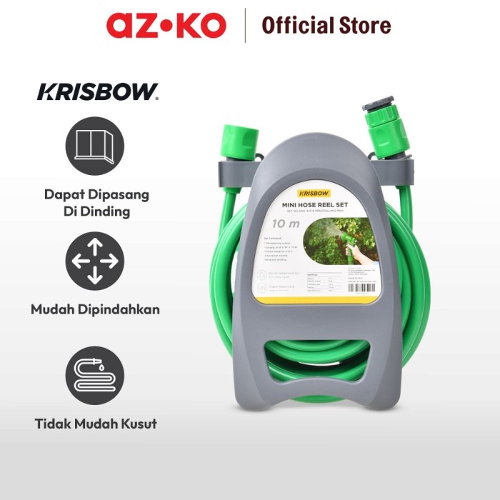 Krisbow Indonesia Krisbow® Mini Hose Reel Set 10 m
