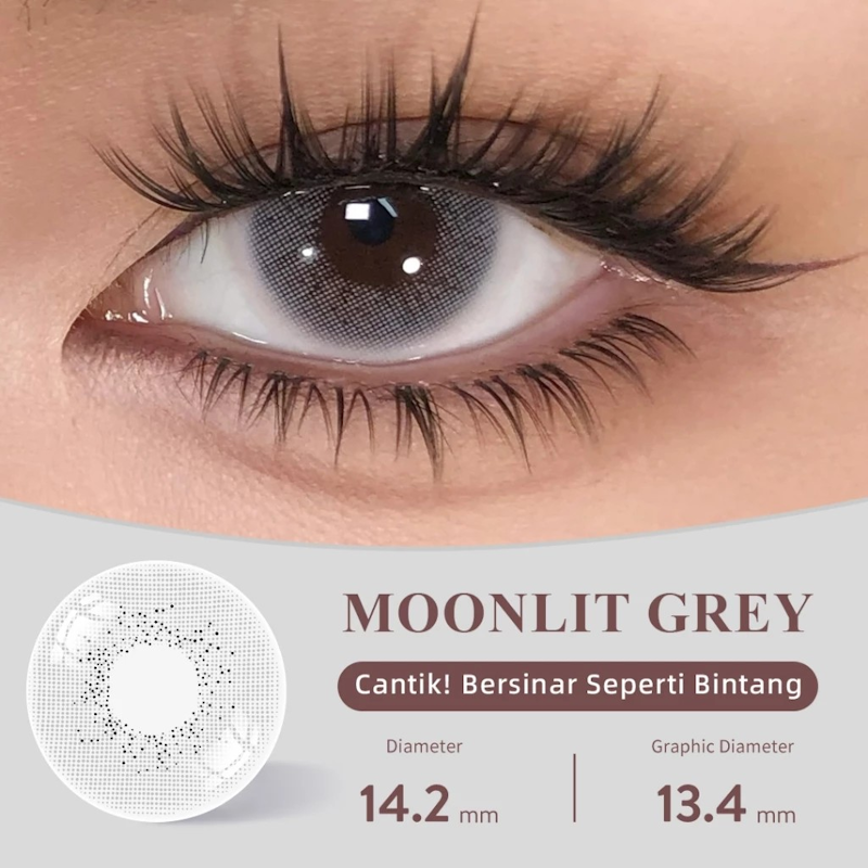 Lilmoon Softlens -8.00 Moonlit Grey 2