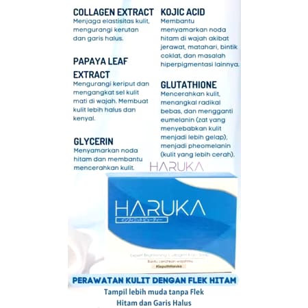 Haruka Baenola Nutricia Haruka Skincare Expert Brightening Collagen Kojic Soap