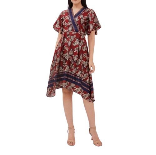 Minimal Chaliss Dress Wanita Red Velvet