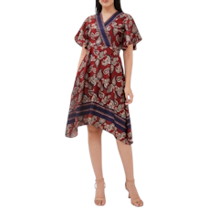 Minimal Chaliss Dress Wanita Red Velvet