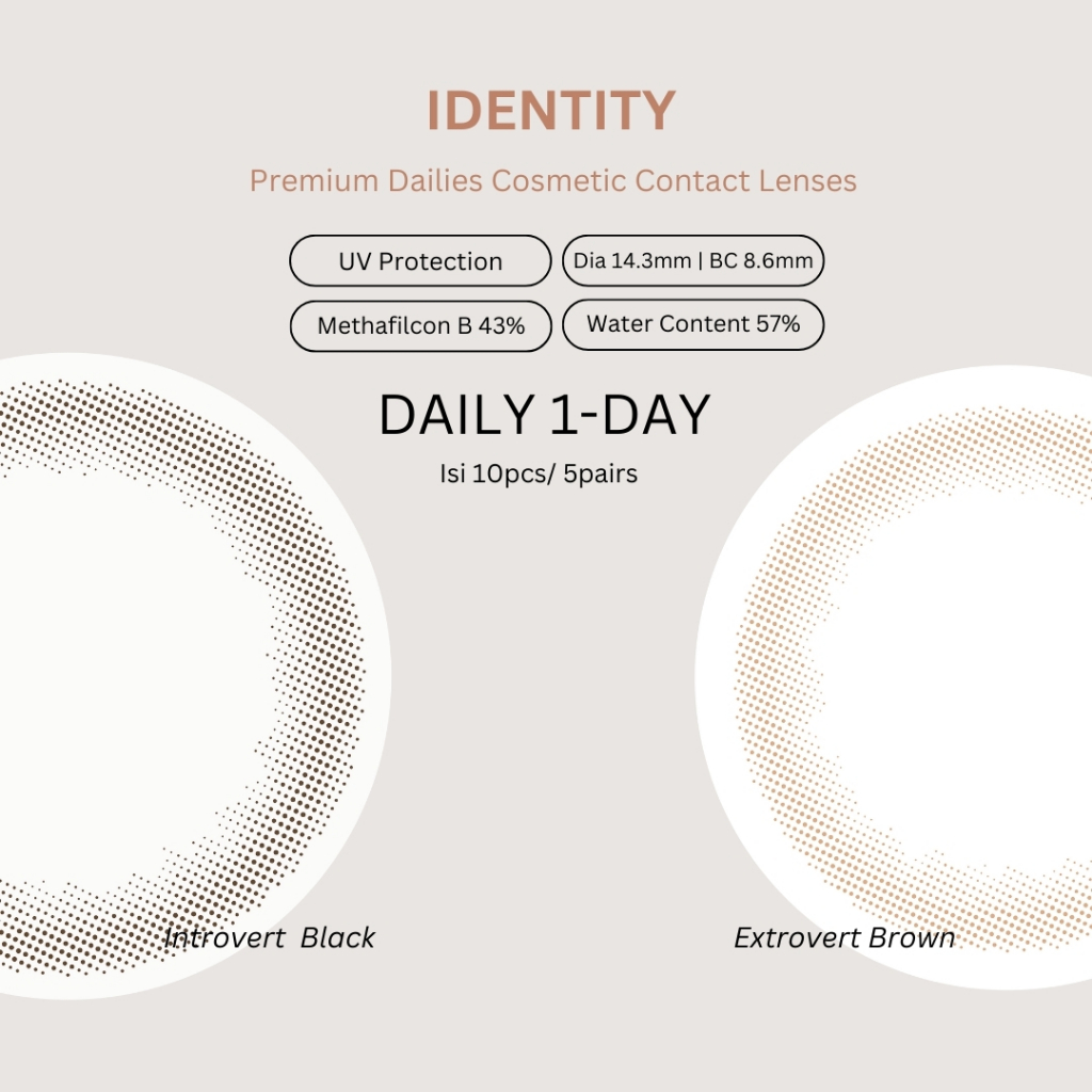 She Cosmetic Lens She Softlen Identity Introvert Black