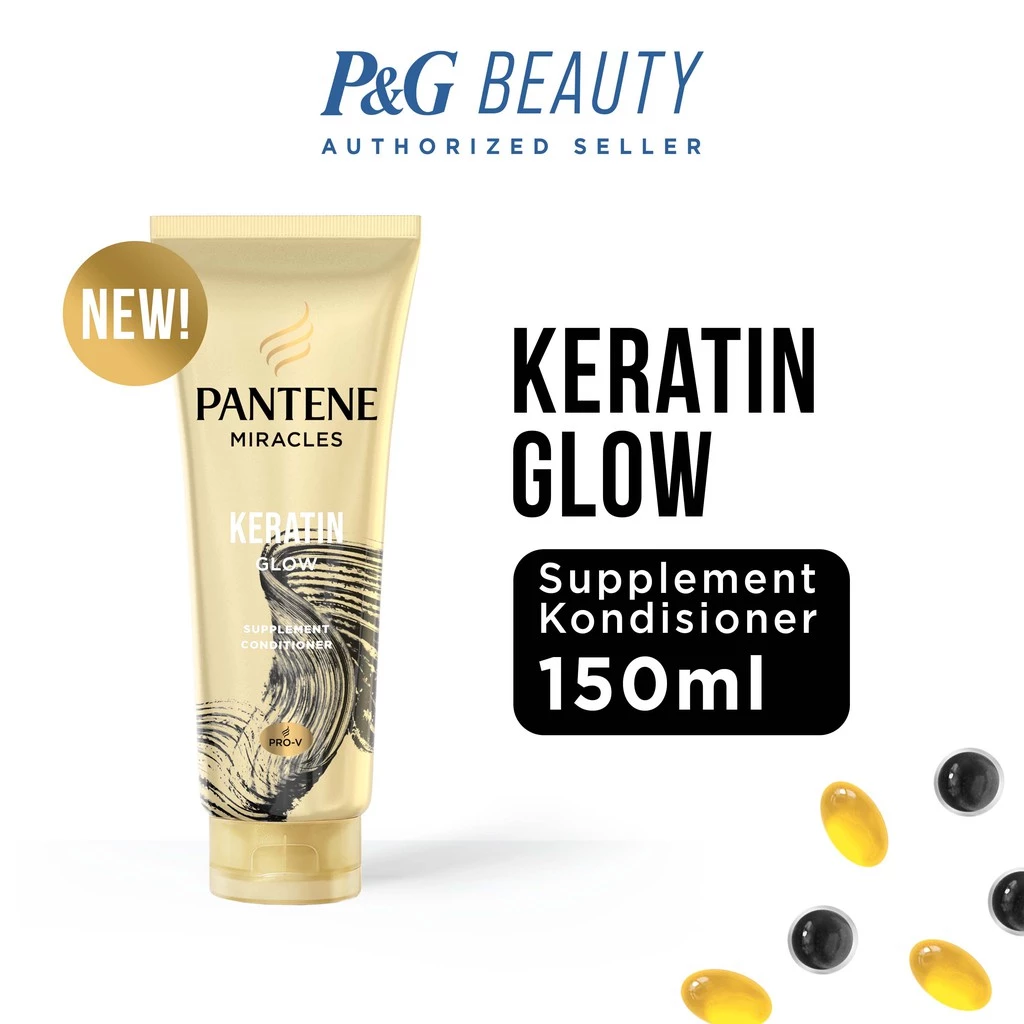 Procter & Gamble Pantene Miracles Keratin Glow Supplement Conditioner 