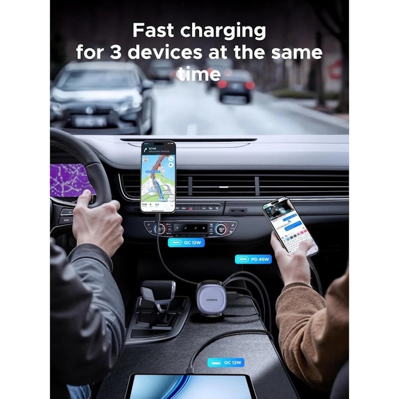 UGreen Car Charger 75W 4