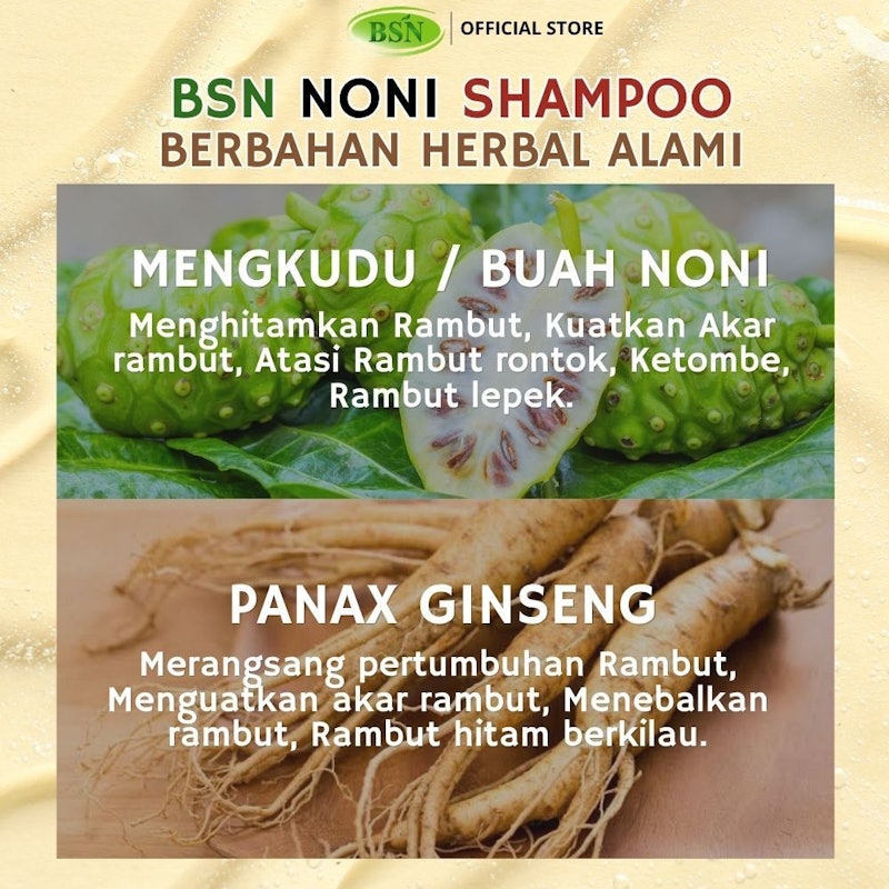 BSN Noni Natural Black Hair Shampoo 4