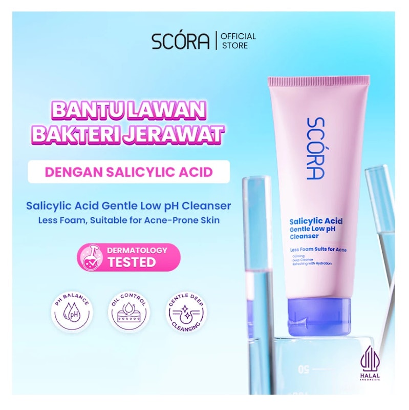 SCORA Salicylic Acid Gentle Low pH Cleanser 2