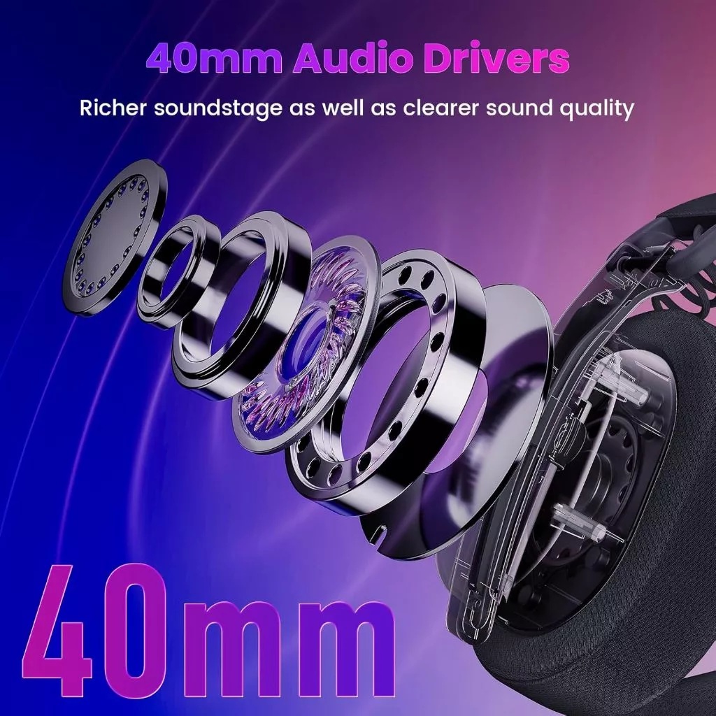 Eastern Times Technology Redragon LUCE Wireless Gaming Headset H888