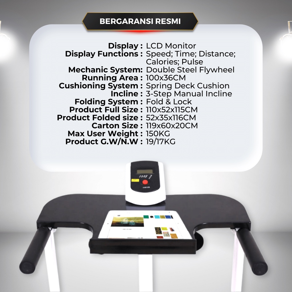  Redpanda Multifunctional Manual Treadmill  TM 131