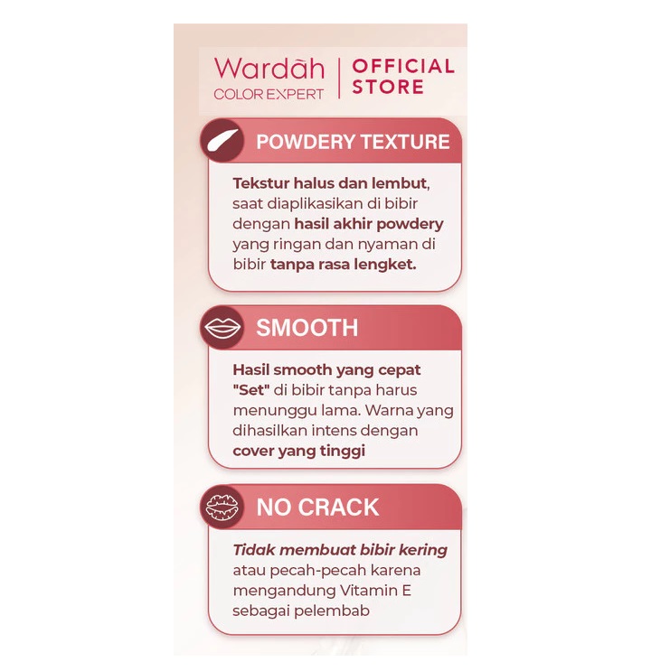 Paragon Technology and Innovation Wardah Colorfit Velvet Matte Lip Mousse 
