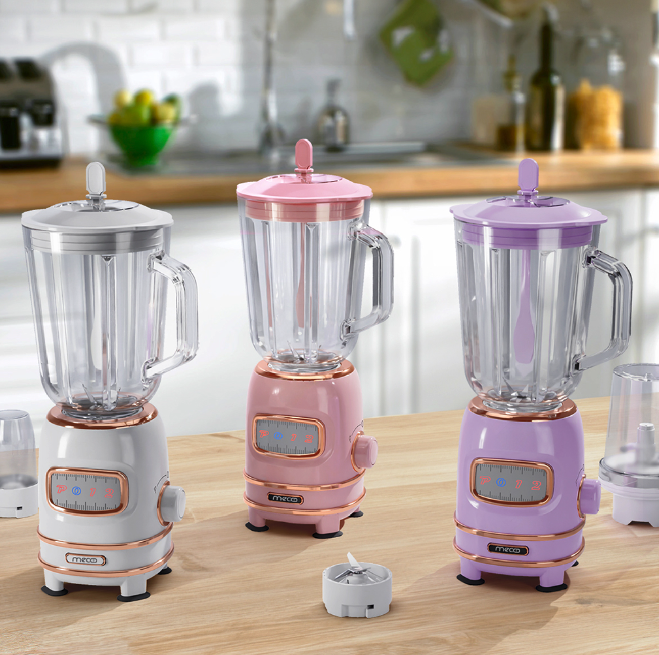 Century Technology Indonesia Mecoo Most Aesthetic 4 in 1 Ice Crusher Blender 