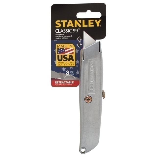 STANLEY 6 in Classic 99® Retractable Utility Knife 10-099