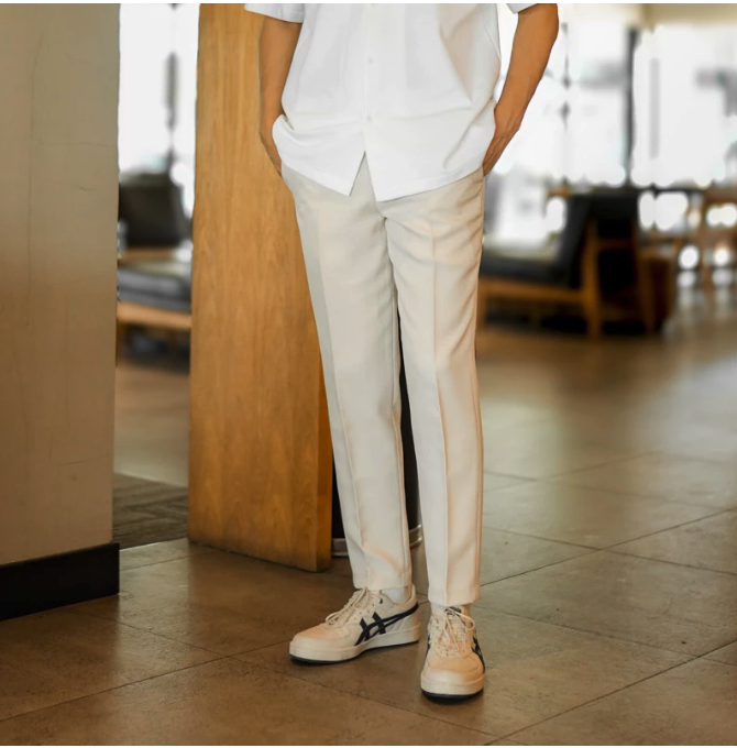  GOODETHICS Celana Bahan Formal Pria Slimfit