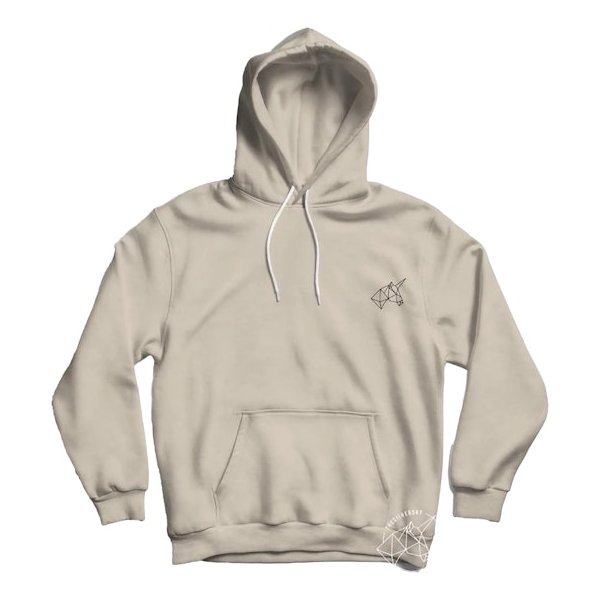Thesilversky Unicorn Logo Hoodie Beige