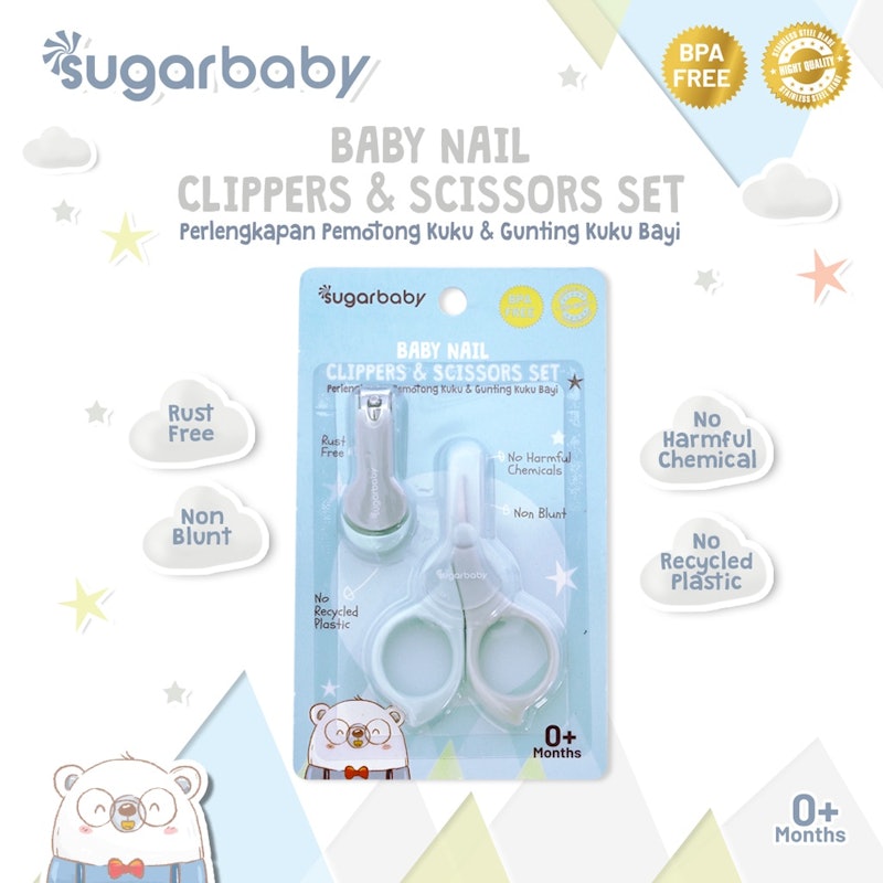 Sugar Baby 2 in1 Baby Nail Clippers & Scissors Set 2