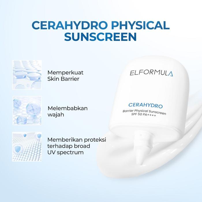 Shanghai Ayara Cosmetics ELFORMULA CeraHydro Barrier Physical Sunscreen SPF 50 PA++++