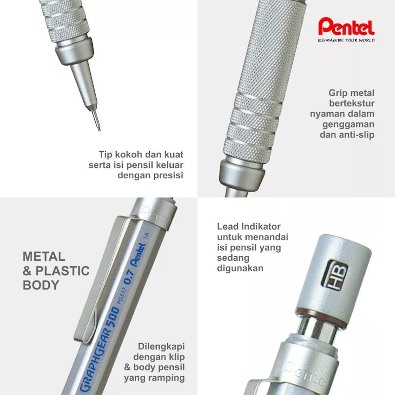 Pentel GraphGear 500 0.3 mm 2