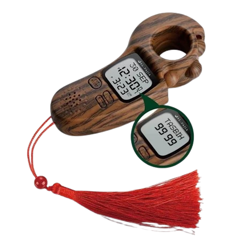 Al-Fajia Tasbih Digital Motif Kayu 1