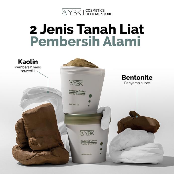 YBK Houttuynia Cordata Pore Clay Cream Mask 2