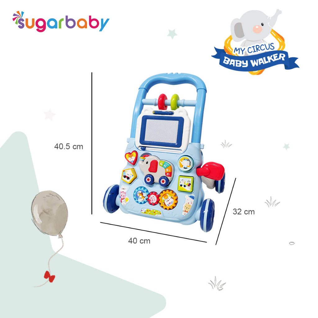 Kindalin Utama Internasional Sugar Baby My Circus Push Walker
