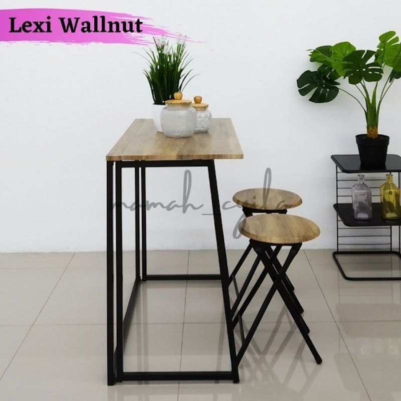 Lexi Set Meja Lipat Serbaguna 2 Kursi 3