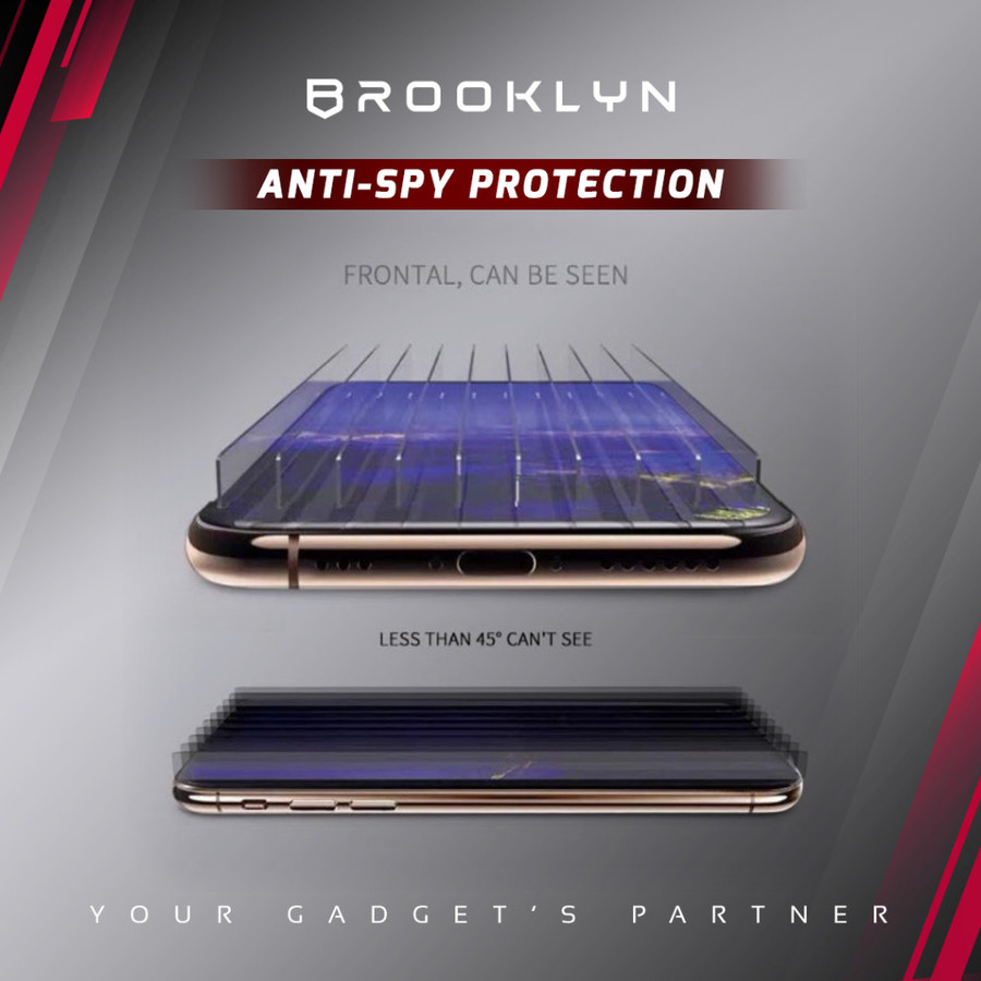 Brooklyn Easyfit Anti-Spy Glass Film for iPhone 2