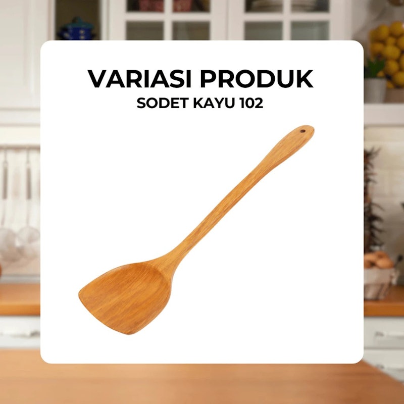 Spatula Kayu Food Grade 102 3