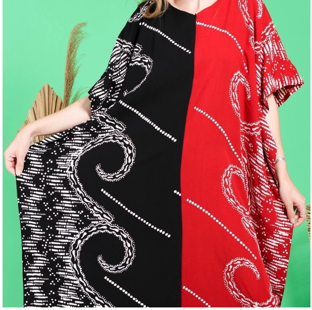 BT Batik Trusmi Batik Trusmi Daster Batik Baju Santai Busui Friendly Snow UMM