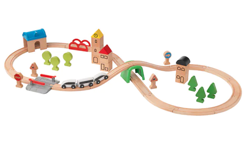 LILLABO Kereta dengan Rel, Set Isi 45 1