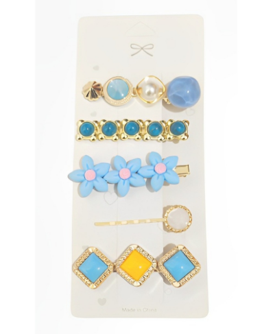 27HH Jepit Rambut Mutiara 5 in 1