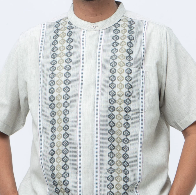 Multi Karya Garmentexindo M231 Kemeja Pria Koko Habib Jafar Pendek  0355