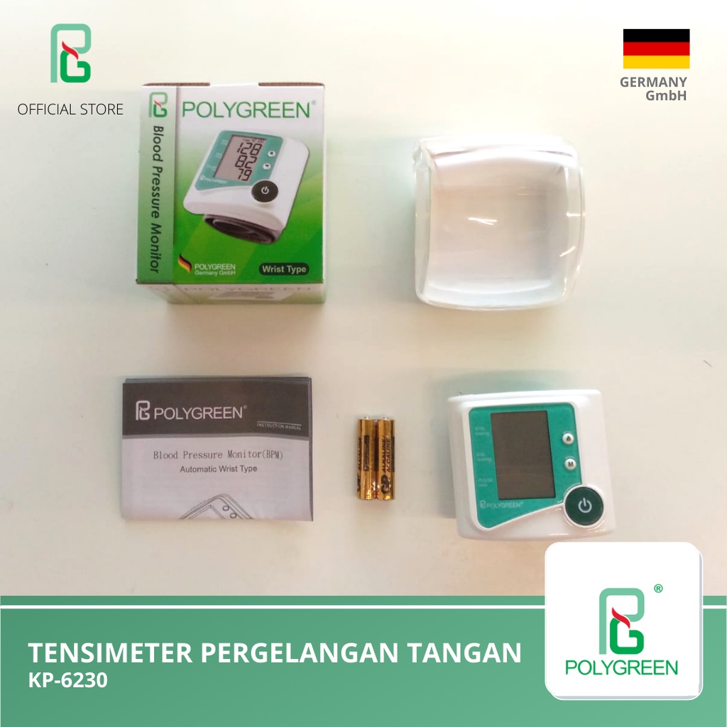 Polygreen Indo Tama POLYGREEN Wirst Watch Blood Pressure Monitor KP6230