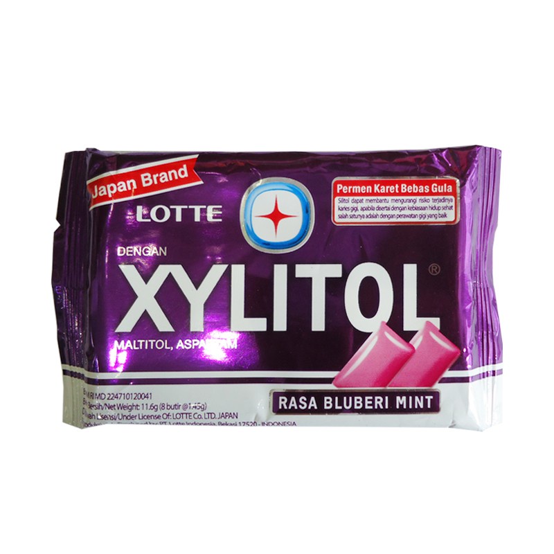 Lotte Xylitol Blueberry Mint