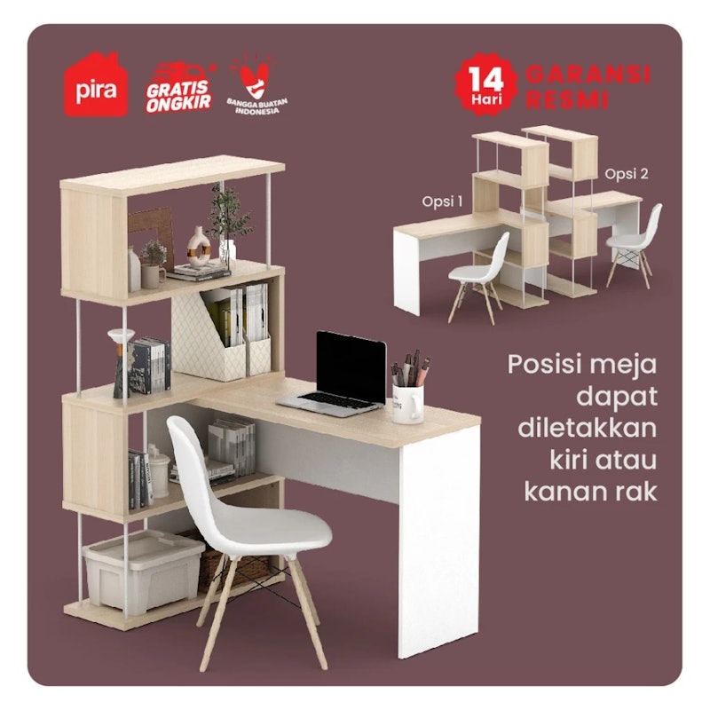 Pira Zack Meja Kerja DK 80 5