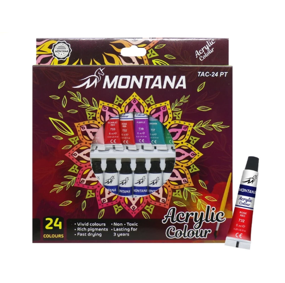 MONTANA Acrylic Colour 24 Warna ｜ TAC-24 PT