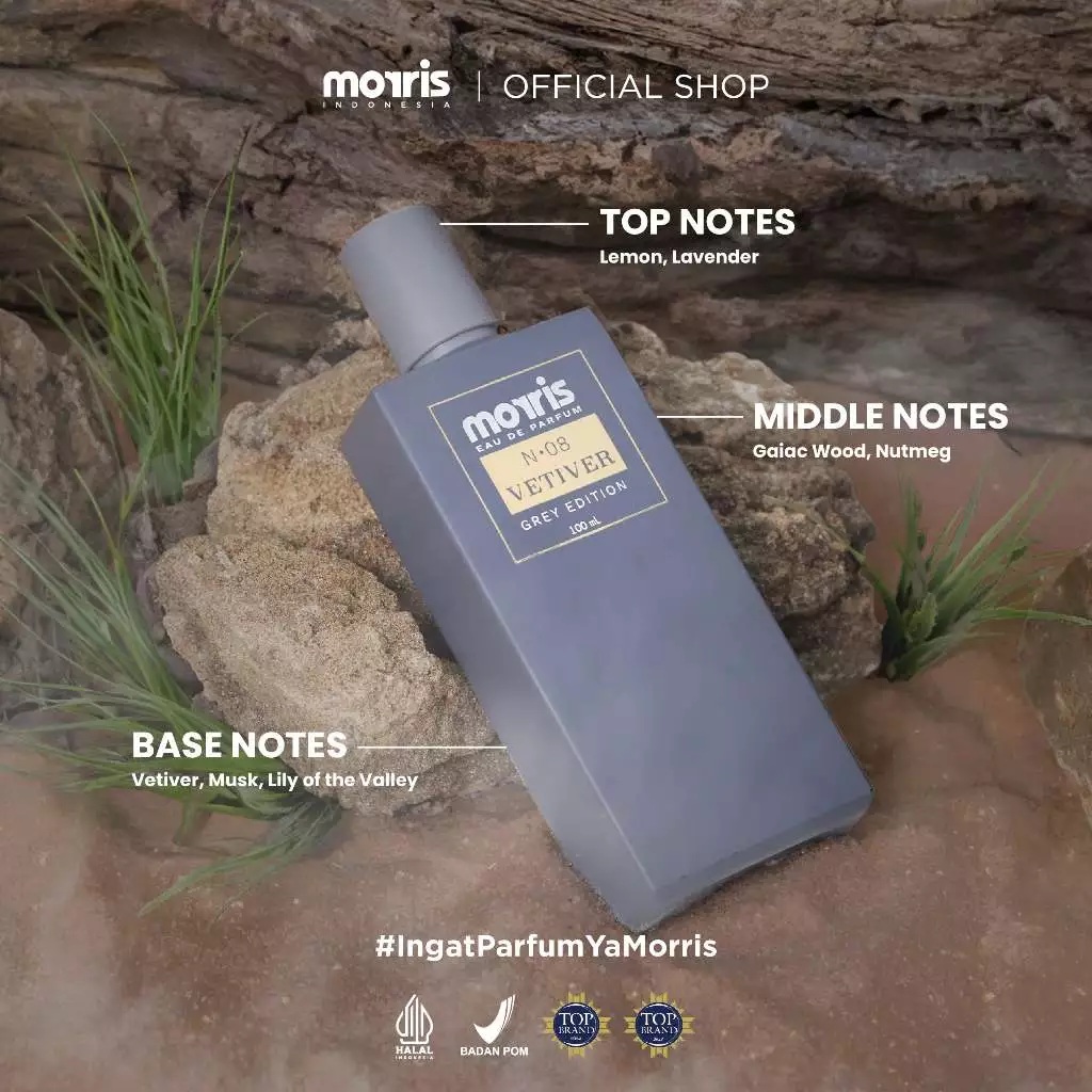 Aroma Prima Livindo Morris Eau De Parfum N-08 Vetiver Grey Edition