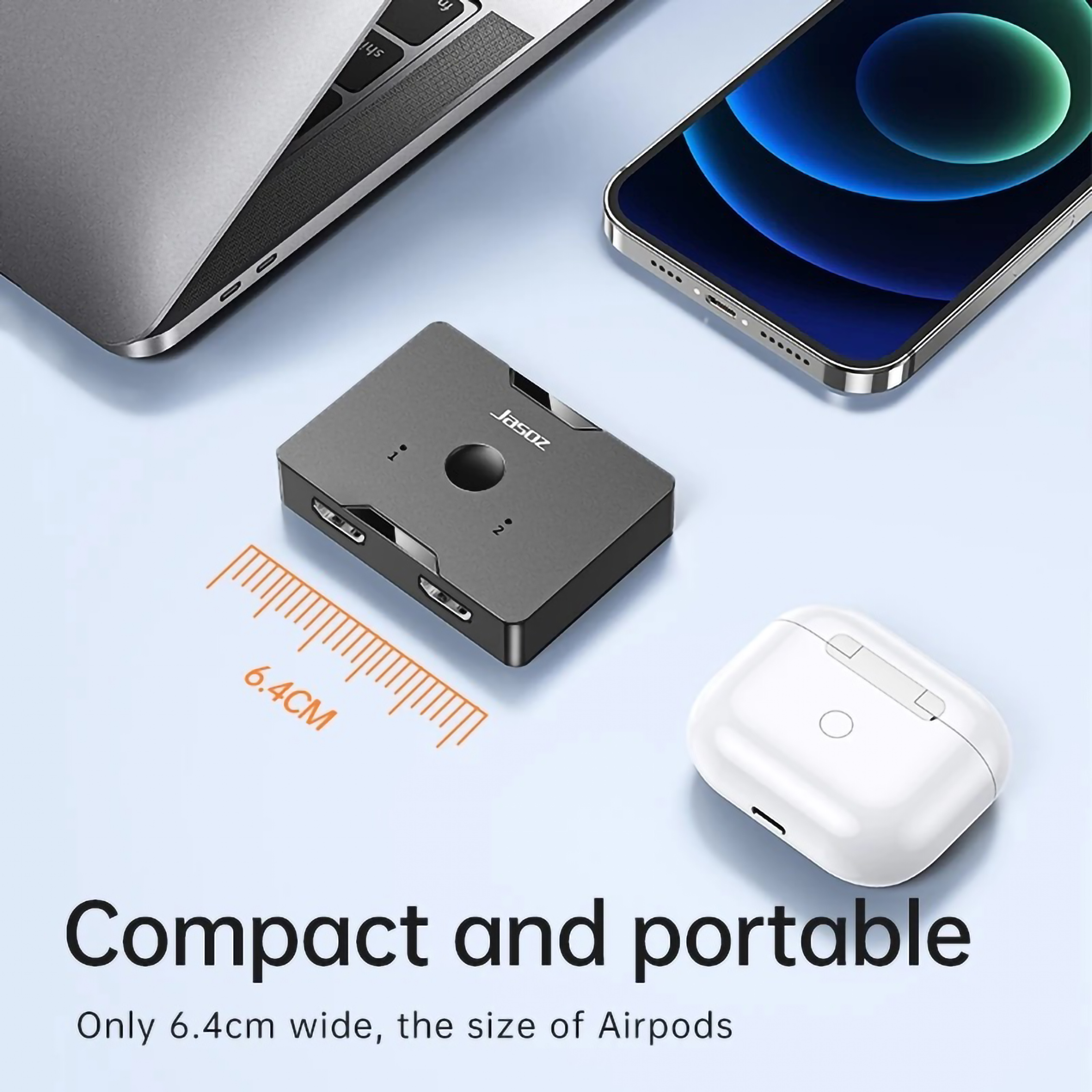  Jasoz Bidirectional HDMI 2.0 Splitter Switcher 4K@60Hz