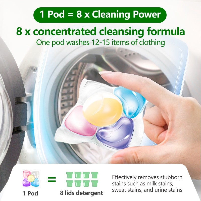 Einmilk Nutrition Private Limited Einmilk Detergen Kapsul 5-in-1 Peach