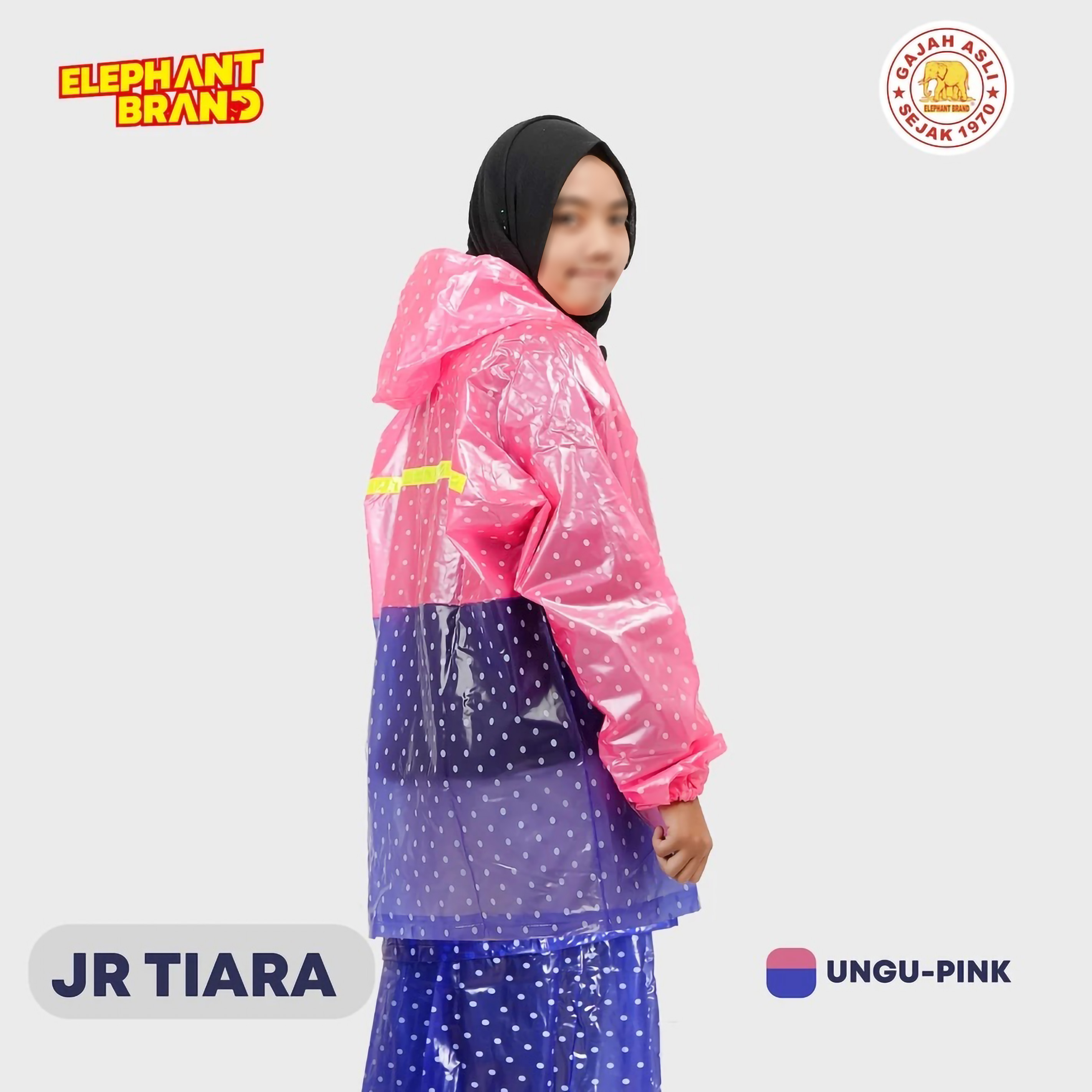 Trijaya Arrum Lestari Elephant Brand Jas Hujan Jaket Rok Dewasa Tiara