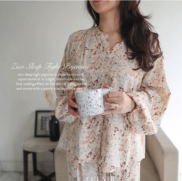  ECLAIR Sleepwear Zico Long Sleeves Pajamas Set vol1