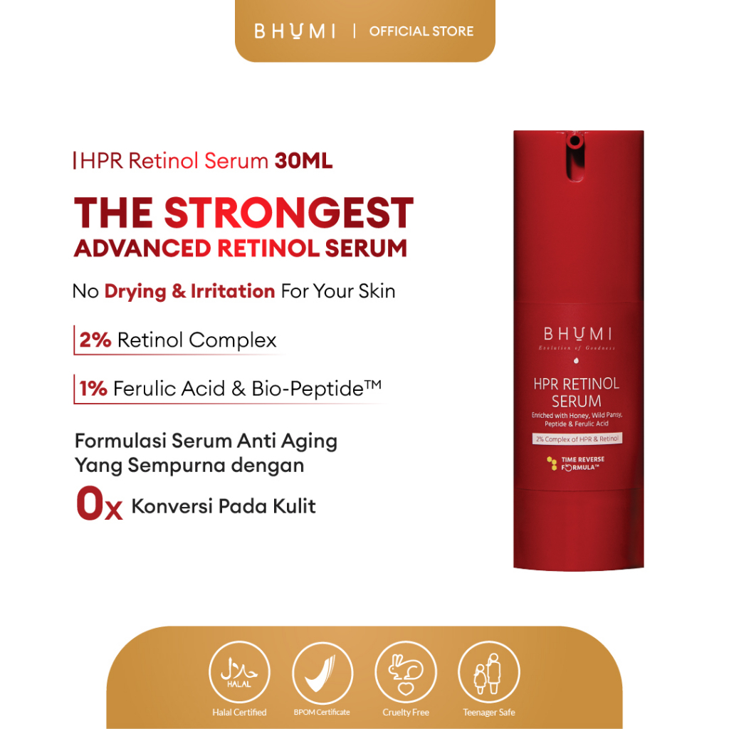 Riza Kreasi Naturalindo BHUMI HPR Retinol Serum