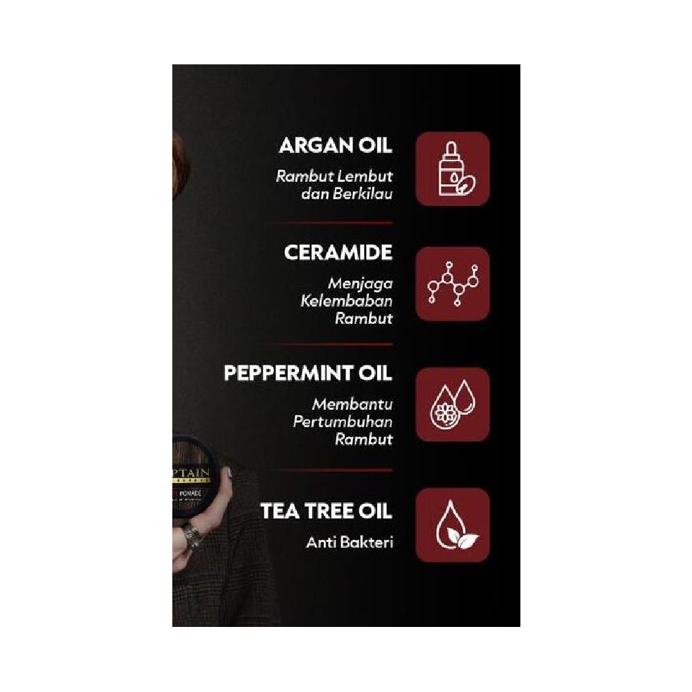 Captain Asia Sukses Captain Men's Care Paste Pomade