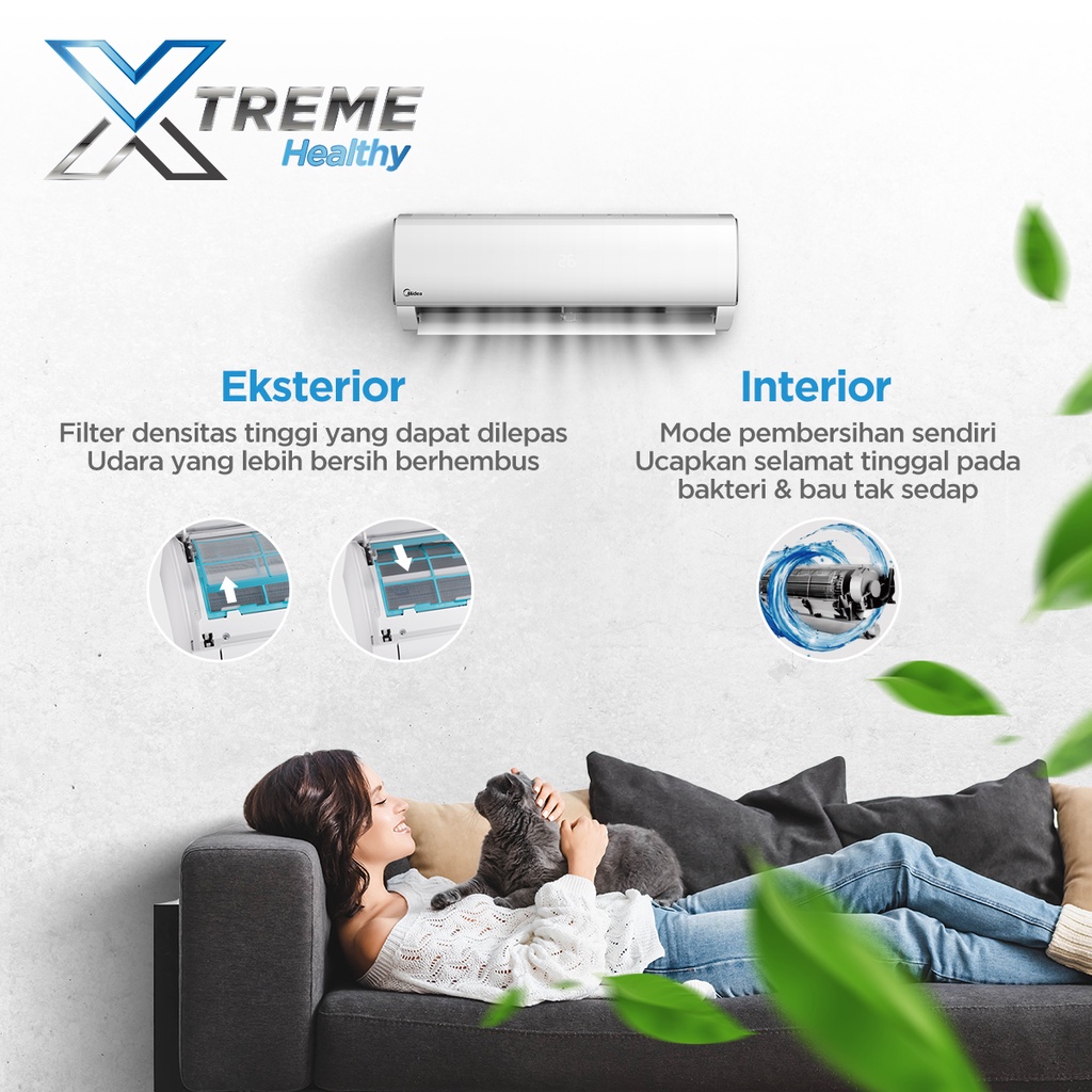 Midea Midea AC Standard 0.5 PK R32 Series MSAFE-05CRN2X