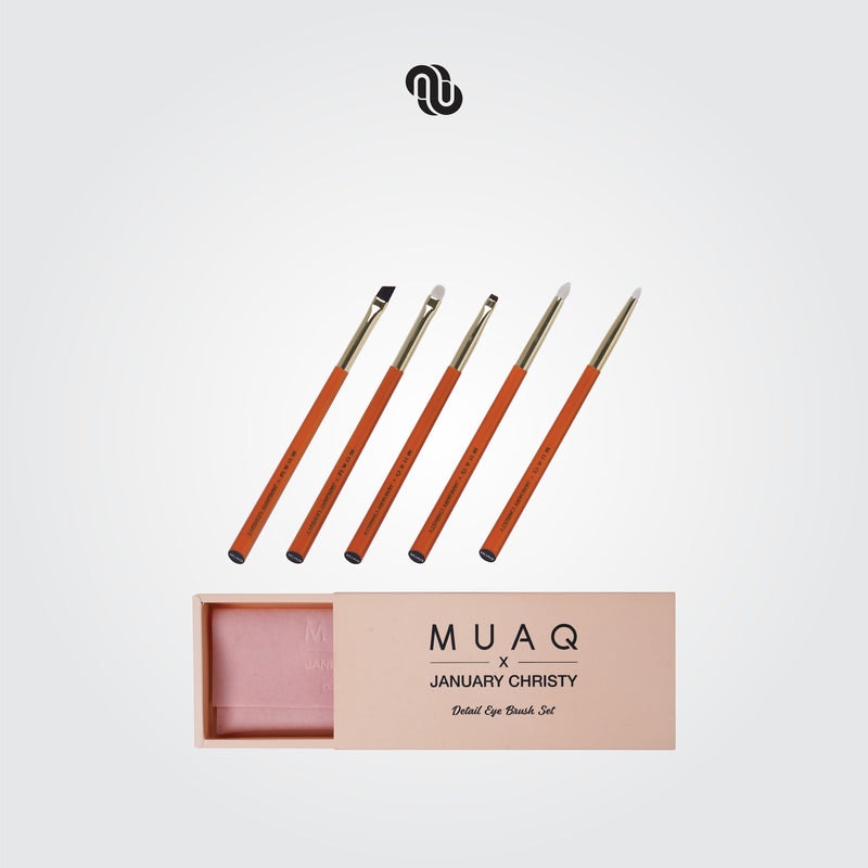 MUAQ X JANUARY CHRISTY Detail Eye Brush Set 3