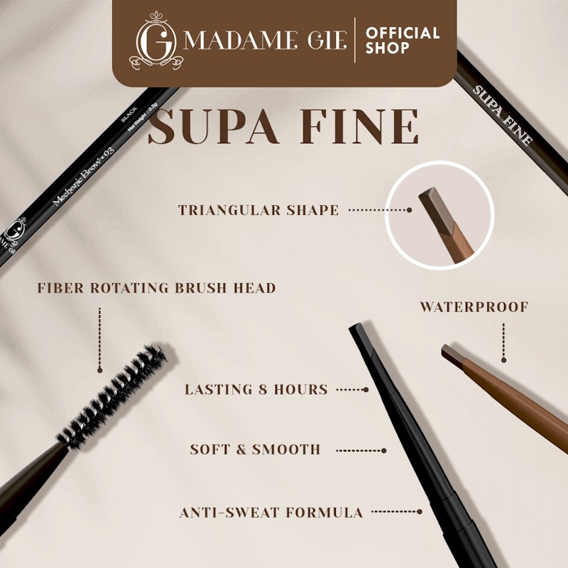 Supa Fine Mechanic Brow 02 Brown 4