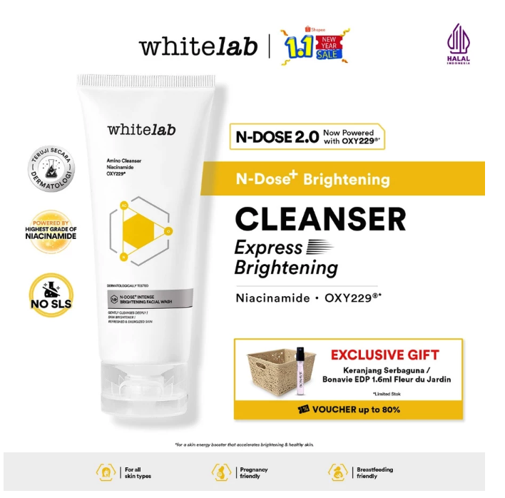 Natura Deca Kosmetika Whitelab N-Dose+ Intense Brightening Facial Wash