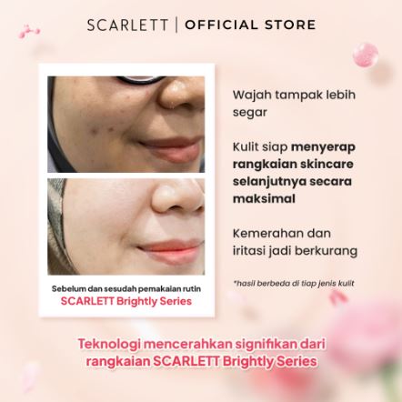 Opto Lingkar Sejahtera Scarlett Whitening Brightly Essence Toner for Brightening