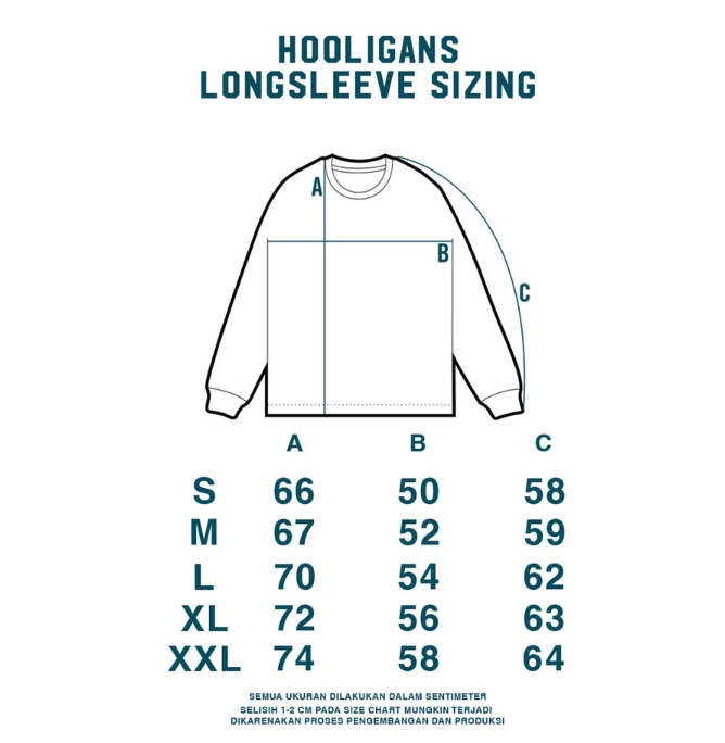 Hooligans Indonesia HOOLIGANS T-Shirt LS Linea Black